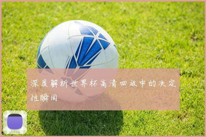 深度解析世界杯高清回放中的决定性瞬间