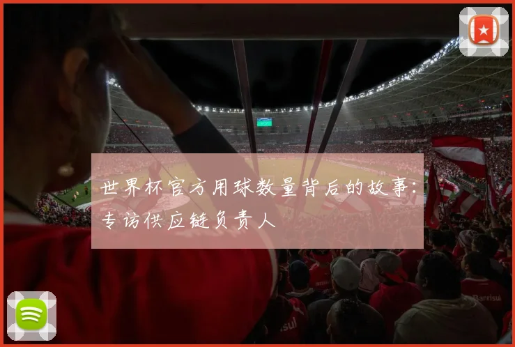 世界杯官方用球数量背后的故事:专访供应链负责人